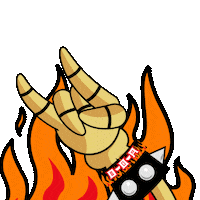 Fire Rock Sticker by Bloodstock Open Air