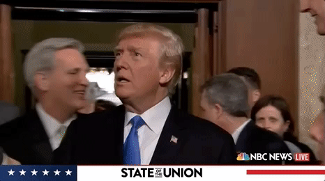 donald trump GIF by State of the Union address 2018