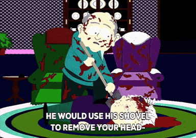 blood beheading GIF by South Park 