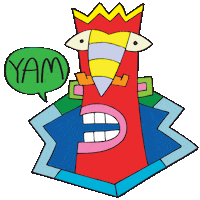 Happy Art Sticker