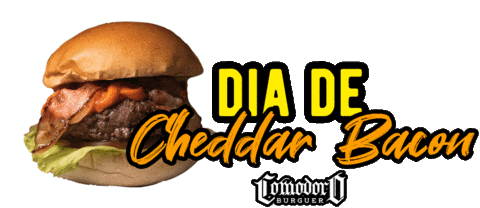 Comodoroburguer giphyupload hamburguer cheddar lanches Sticker