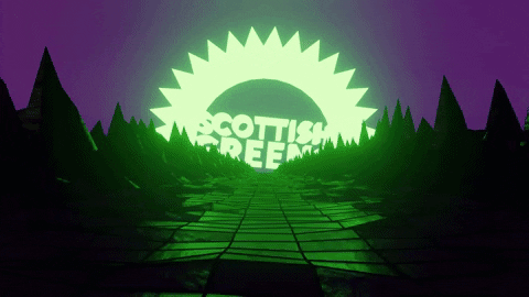 ScottishGreens giphyupload logo synthwave scottish greens GIF