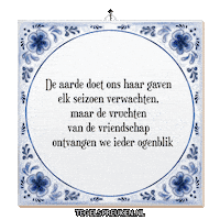 Natuur Genieten Sticker by Tegelspreuken.nl