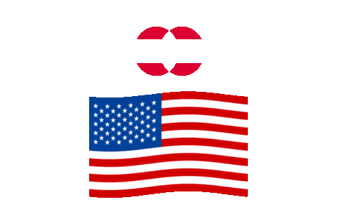America Sticker by Gym80USA