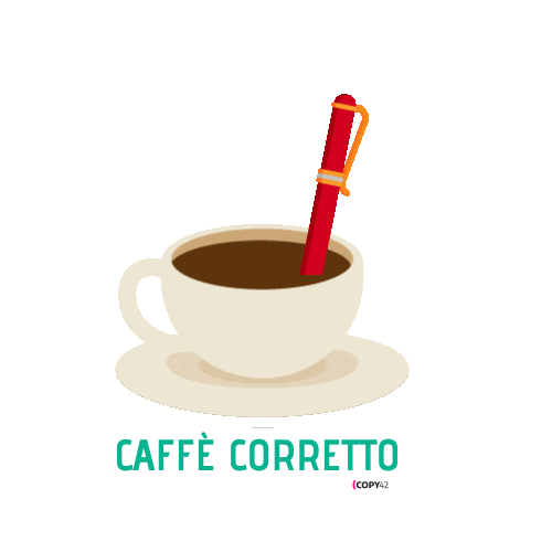 Coffee Writing Sticker by Copy42