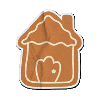 Gingerbread House Christmas Sticker