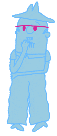 darrick_is_darrick scared jiggle darrick 데릭 Sticker
