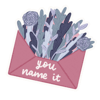 penpalpg pink flowers purple wild Sticker