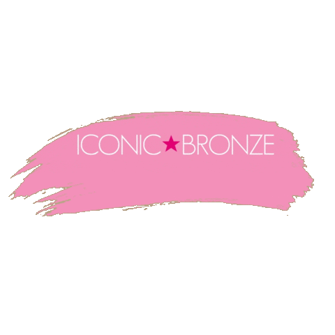 pink glitter Sticker by Iconic Bronze