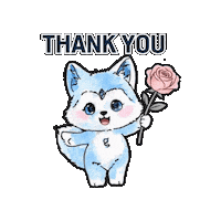 Thank You Sticker by Glacial Skin
