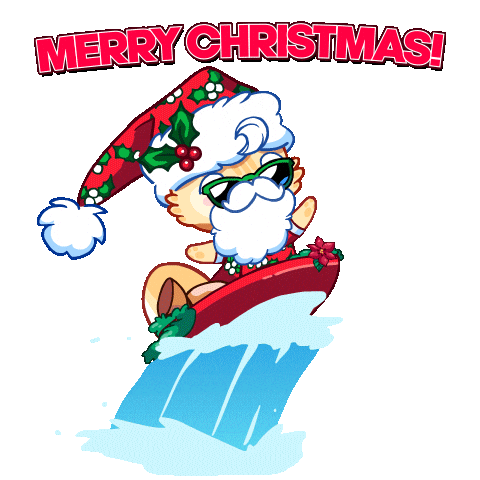Merry Christmas Cat Sticker by Mino Games