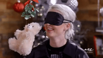 teddy bear mistletoe GIF by Music Choice