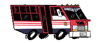 Ride Bus Sticker by Diez