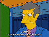 bart simpson classroom GIF