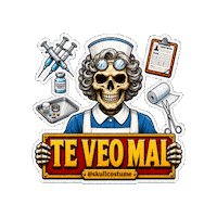 Skull Salud Sticker