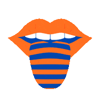 orange tongue Sticker by IRN-BRU