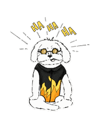 Fionaliemm funny dog cool haha Sticker