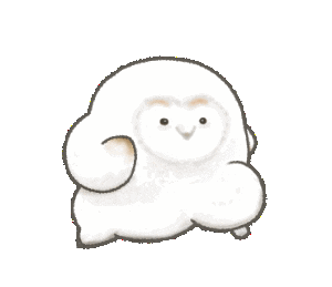 走る Barn Owl Sticker