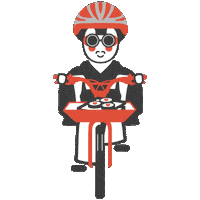 Man Bike Sticker by Barfuesser