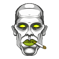 who_dat_j0ny crazy glow techno smoking Sticker