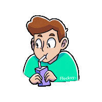 Hungry Juice Sticker by Flocksy