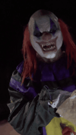 uncletheclown giphyupload halloween laugh popcorn GIF