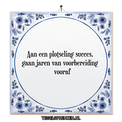 Focus Teamwork Sticker by Tegelspreuken.nl