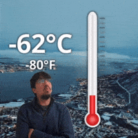 -62 °C