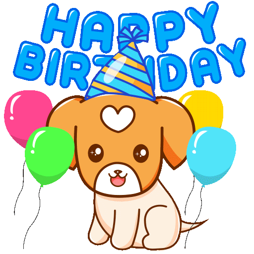 Happy Birthday Party Sticker by MyMorningDog