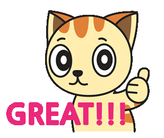 Cat Wow Sticker by My Girly Unicorn
