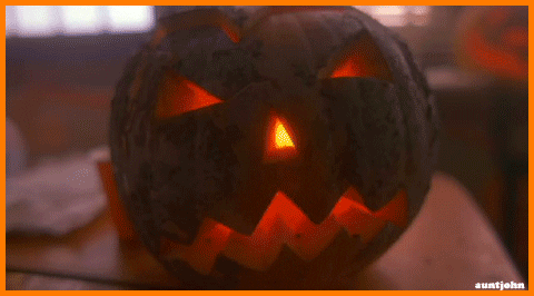 lady in white halloween GIF