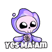 Aye Aye Yes Sticker by Christophers Genie