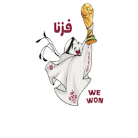 World Cup Mascot Sticker by Road to 2022
