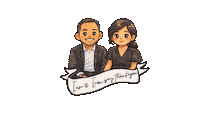 Couple Wedding Sticker