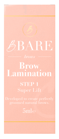 BBareCosmetics giphyupload cosmetics brow lamination step 1 GIF