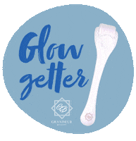 GrandeurBeautySkincare skincare facial serum roller Sticker