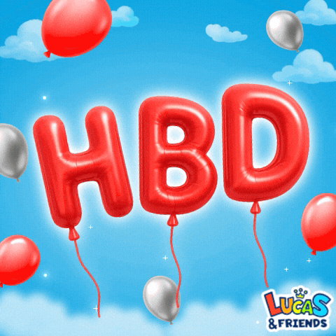 Happy Birthday GIF by Lucas and Friends by RV AppStudios