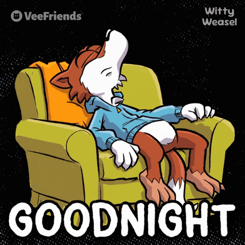 Tired Night GIF by VeeFriends