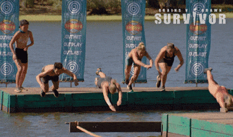 Diving Swimming GIF by Australian Survivor