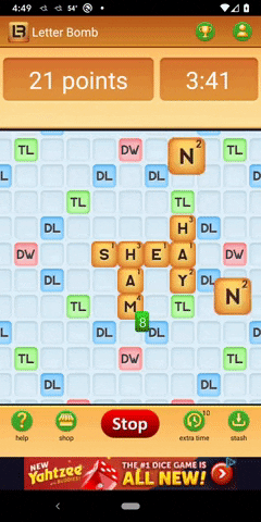 letterbombgame giphyupload game wordgame letterbomb GIF