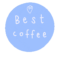 peachgirlsclub coffee blue typography best Sticker