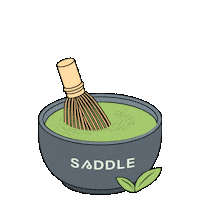 Matcha Latte Sticker by Saddle Cafe
