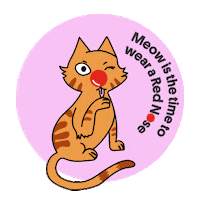 Red Nose Day Cat Sticker by Red Nose Australia
