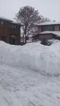 Ottawa Winter Storm Results in Impressive Wall of Snow