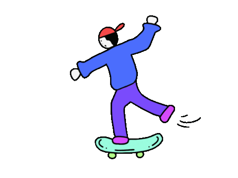 adrianagf28 skate skating skater niño Sticker