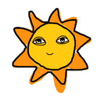 happy high sun Sticker by Sketchbrooke