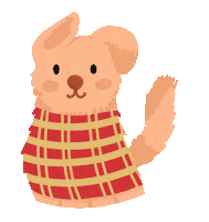 Dog Christmas Sticker