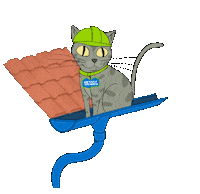metallprofil_official cat roof кот кровля Sticker