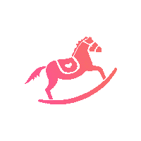 Rainbow Horse Sticker by Emel Shoes