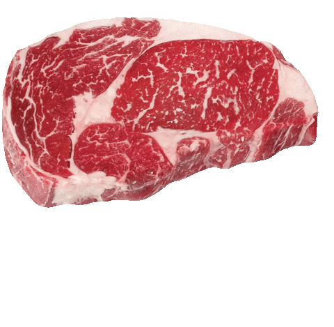 Steak Ribeye Sticker by Hardcore Carnivore